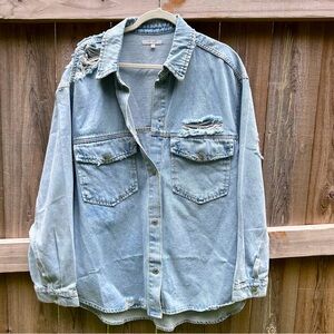 Vervet 3X Distressed Light-washed Jean Jacket